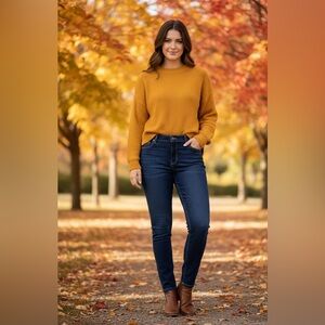 NWOT Sonoma Goods for Life Dark Wash Stretch Skinny Jeans Women’s Size 16S Short